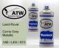 Preview: Land-Rover, Corris Grey Metallic, 1AB / LKH / 873: 400ml Sprühdose + 400ml Klarlack - Set, von ATW Autoteile West.
